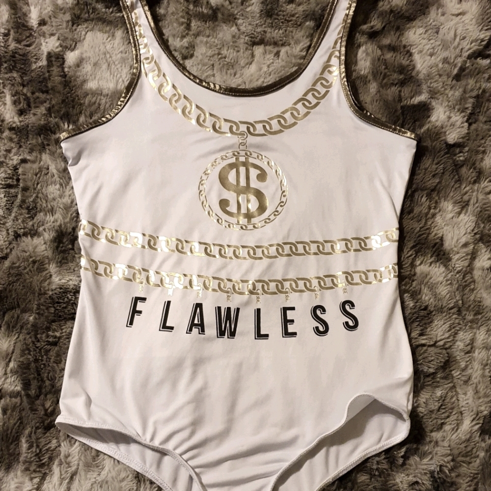 🍬"FLAWLESS" MONEY NECKLACE BODYSUIT🍬